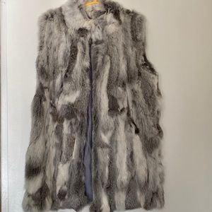 🌸100% real Rabbit Fur Vest